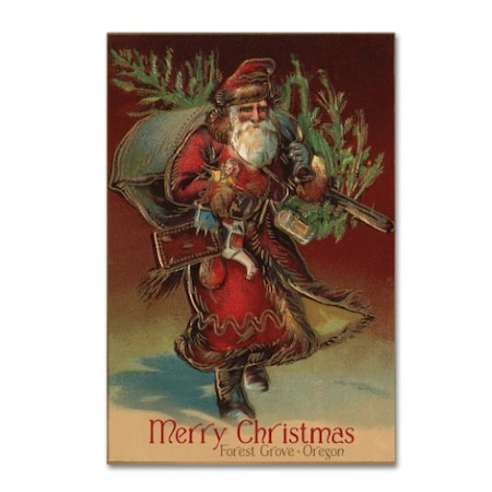 Lantern Press 'Santa Claus 4' Canvas Art,16x24